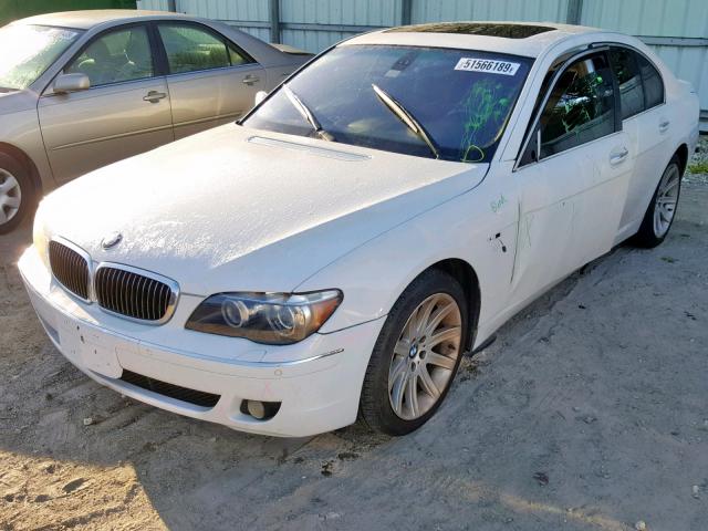 WBAHL83596DT01994 - 2006 BMW 750 I WHITE photo 2