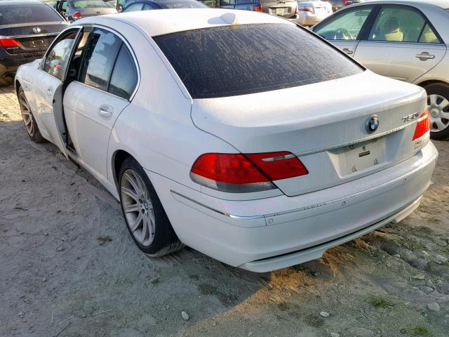 WBAHL83596DT01994 - 2006 BMW 750 I WHITE photo 3