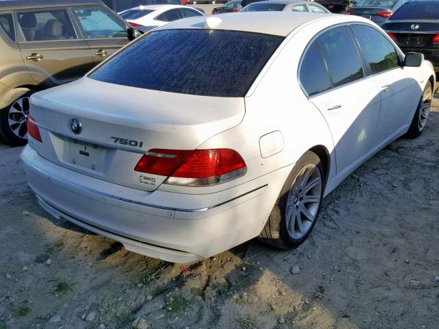 WBAHL83596DT01994 - 2006 BMW 750 I WHITE photo 4