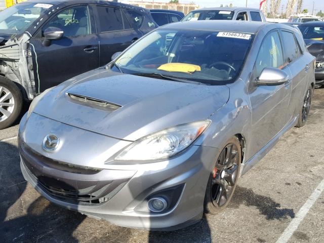 JM1BL1L44C1548313 - 2012 MAZDA SPEED 3 GRAY photo 2