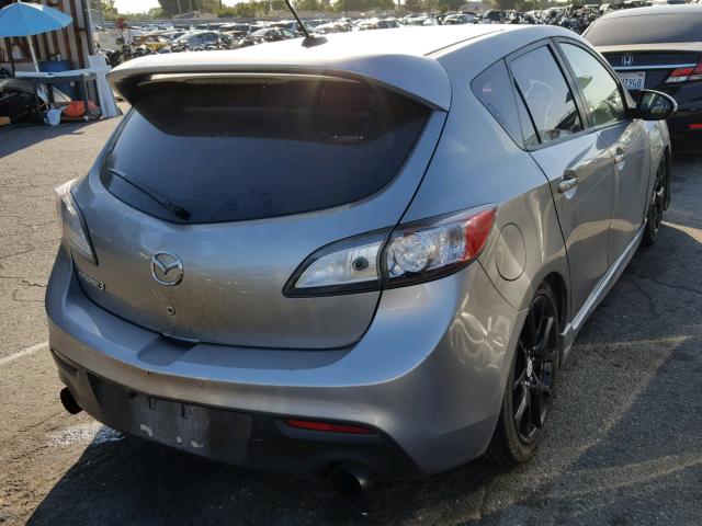 JM1BL1L44C1548313 - 2012 MAZDA SPEED 3 GRAY photo 4