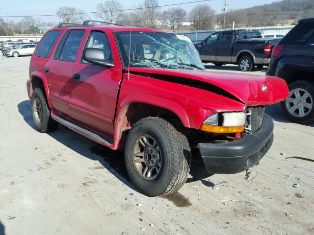 1B4HR58N12F178714 - 2002 DODGE DURANGO SL RED photo 1