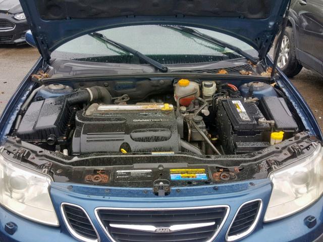 YS3FD56Y971103830 - 2007 SAAB 9-3 2.0T BLUE photo 7