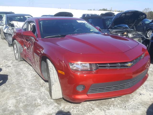 2G1FE1E38E9243338 - 2014 CHEVROLET CAMARO LS MAROON photo 1