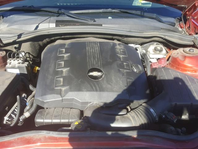 2G1FE1E38E9243338 - 2014 CHEVROLET CAMARO LS MAROON photo 7