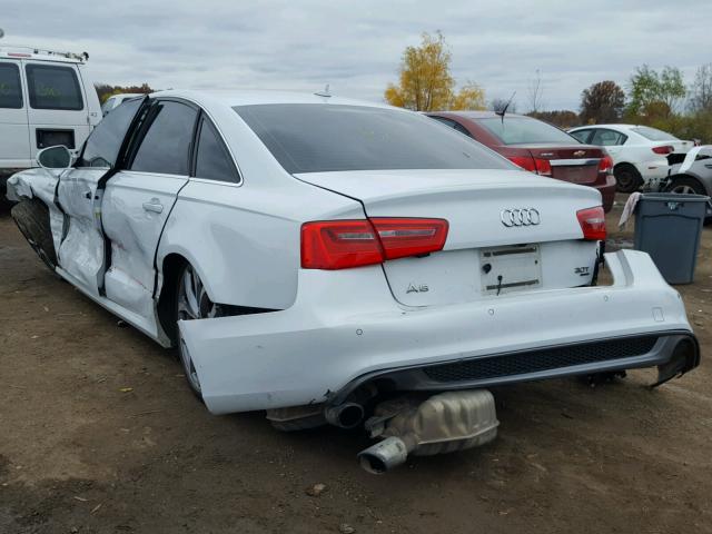 WAUHGAFCXCN132743 - 2012 AUDI A6 PRESTIG WHITE photo 3