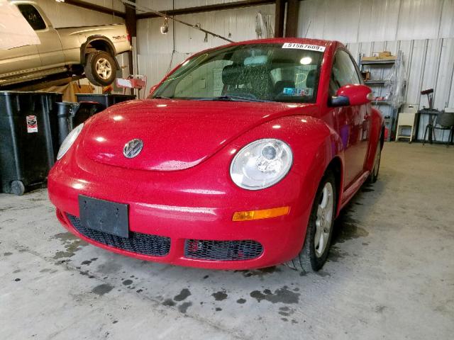 3VWPW31C07M502857 - 2007 VOLKSWAGEN NEW BEETLE წითელი ფოტო 2