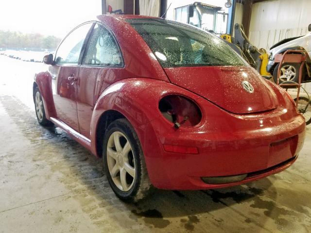 3VWPW31C07M502857 - 2007 VOLKSWAGEN NEW BEETLE წითელი ფოტო 3