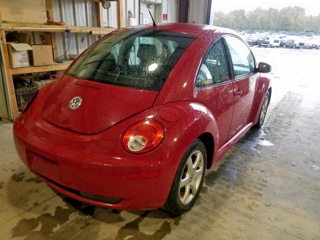 3VWPW31C07M502857 - 2007 VOLKSWAGEN NEW BEETLE წითელი ფოტო 4