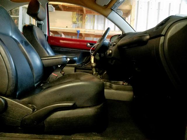 3VWPW31C07M502857 - 2007 VOLKSWAGEN NEW BEETLE წითელი ფოტო 5