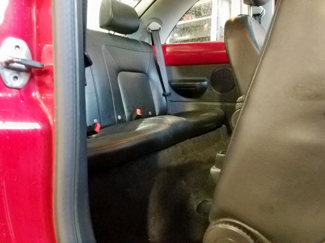 3VWPW31C07M502857 - 2007 VOLKSWAGEN NEW BEETLE წითელი ფოტო 6