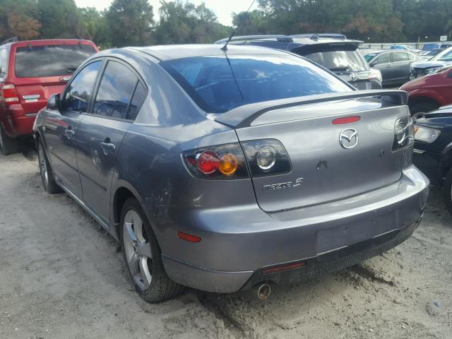 JM1BK323351247798 - 2005 MAZDA 3 S GRAY photo 3