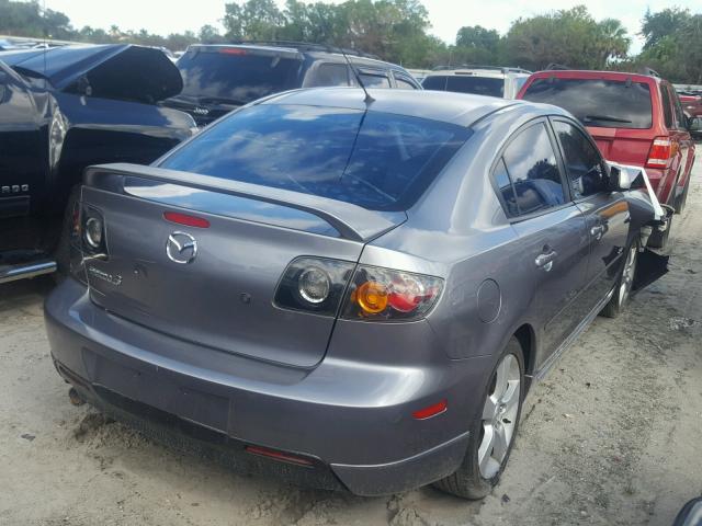 JM1BK323351247798 - 2005 MAZDA 3 S GRAY photo 4