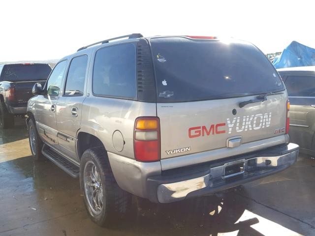 1GKEC13V43R306164 - 2003 GMC YUKON TAN photo 3