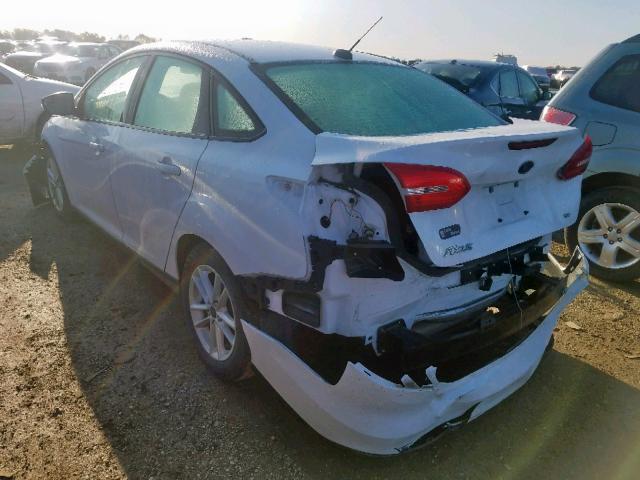 1FADP3F25HL253418 - 2017 FORD FOCUS SE WHITE photo 3