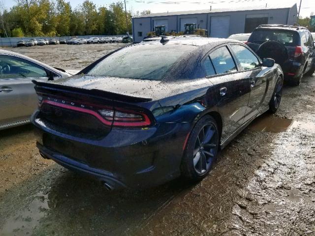 2C3CDXHG4KH607646 - 2019 DODGE CHARGER GT BLACK photo 4