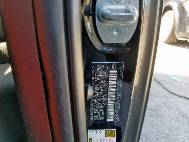 JTKJF5C7XFJ008160 - 2015 TOYOTA SCION TC შავი ფოტო 10