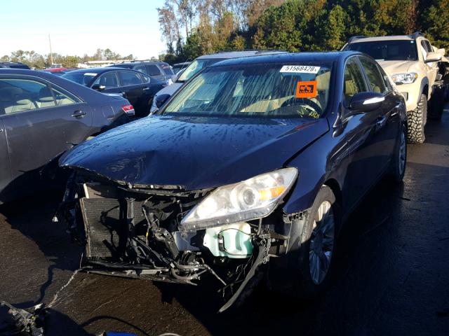 KMHGC46E69U062584 - 2009 HYUNDAI GENESIS 3. BLUE photo 2