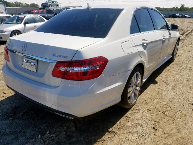 WDDHF2EB4CA549695 - 2012 MERCEDES-BENZ E 350 BLUE WHITE photo 4