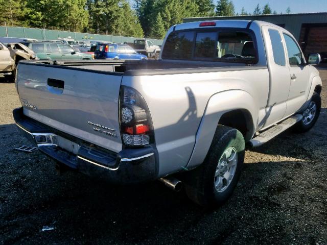 5TETU62N85Z089109 - 2005 TOYOTA TACOMA PRE SILVER photo 4