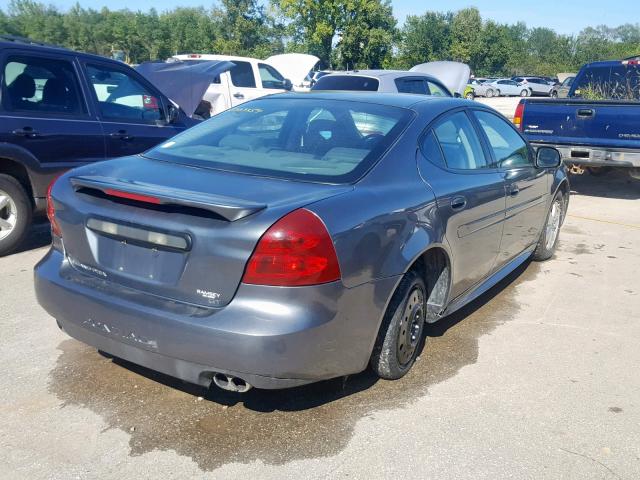 2G2WS522151144608 - 2005 PONTIAC GRAND PRIX GRAY photo 4