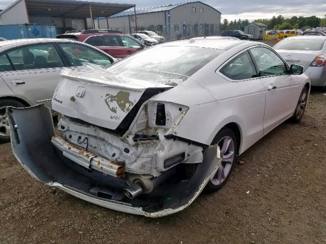 1HGCS2B88BA001840 - 2011 HONDA ACCORD EXL WHITE photo 4