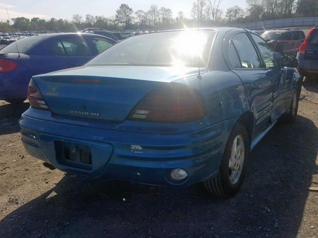 1G2NF52TXYM803142 - 2000 PONTIAC GRAND AM S BLUE photo 4