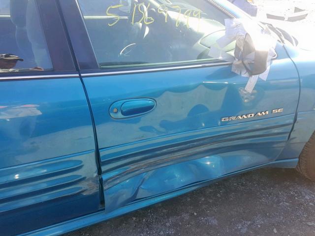 1G2NF52TXYM803142 - 2000 PONTIAC GRAND AM S BLUE photo 9