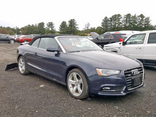 WAULFAFH6DN016465 - 2013 AUDI A5 PREMIUM BLUE photo 1