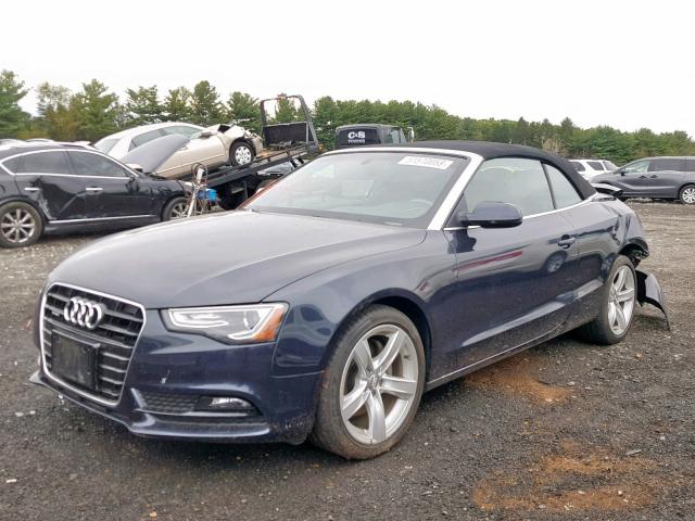 WAULFAFH6DN016465 - 2013 AUDI A5 PREMIUM BLUE photo 2