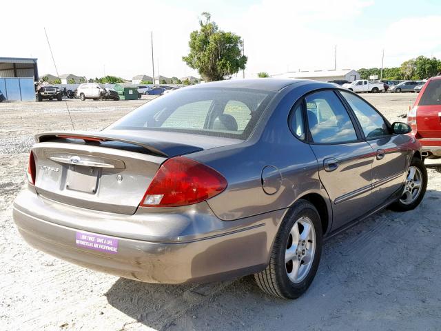 1FAFP55SX2A241015 - 2002 FORD TAURUS SES GRAY photo 4