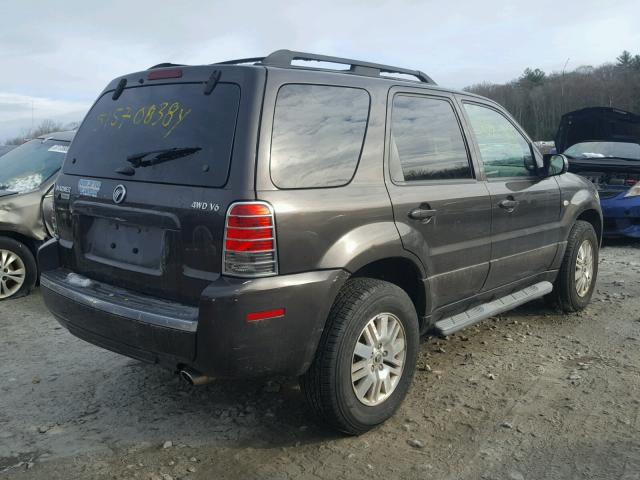 4M2CU57115DJ26844 - 2005 MERCURY MARINER GRAY photo 4