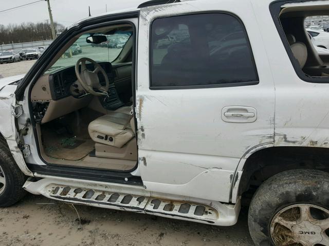 1GKEK63U32J200762 - 2002 GMC DENALI WHITE photo 10