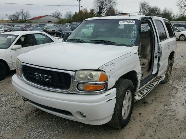 1GKEK63U32J200762 - 2002 GMC DENALI WHITE photo 2