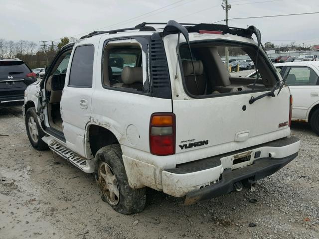 1GKEK63U32J200762 - 2002 GMC DENALI WHITE photo 3