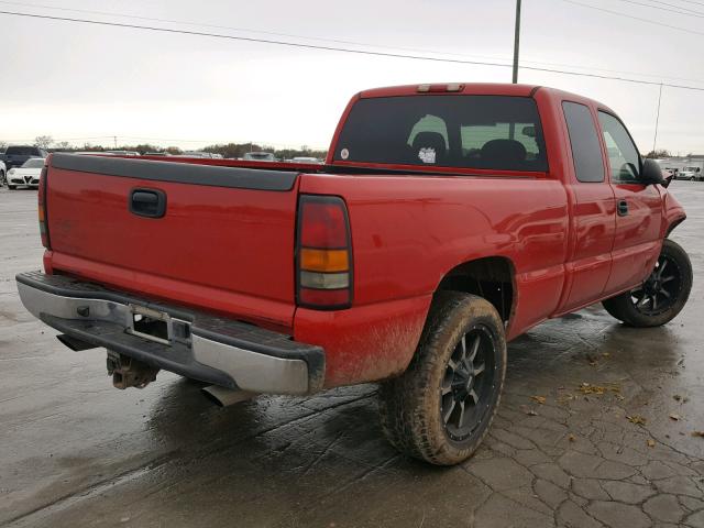 1GTEC19T15Z112096 - 2005 GMC NEW SIERRA RED photo 4