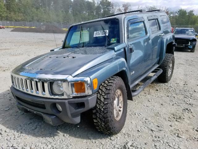 5GTDN136568134871 - 2006 HUMMER H3 TEAL photo 2