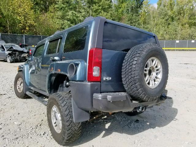 5GTDN136568134871 - 2006 HUMMER H3 TEAL photo 3