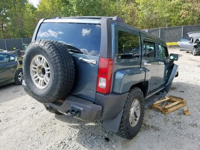 5GTDN136568134871 - 2006 HUMMER H3 TEAL photo 4