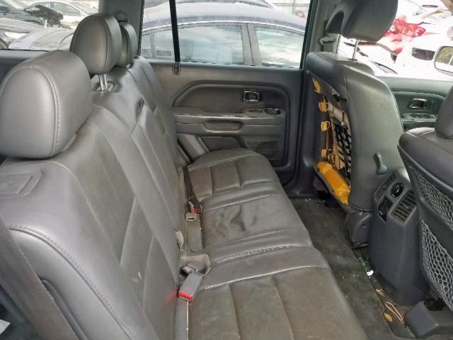 5FNYF28527B012773 - 2007 HONDA PILOT EXL SILVER photo 6