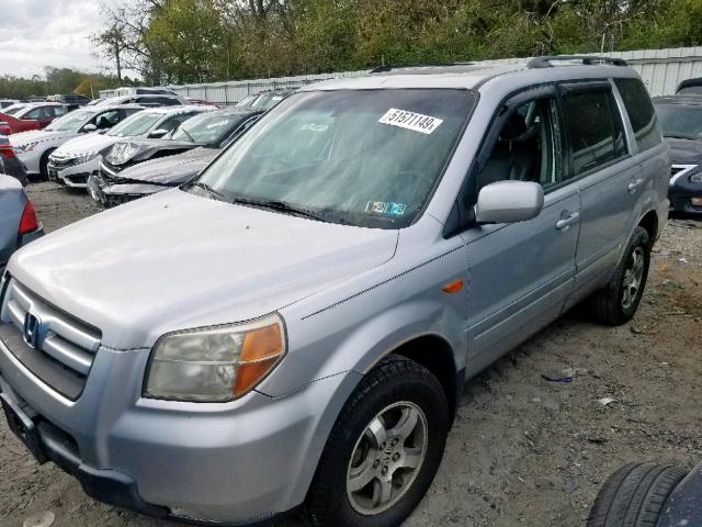 5FNYF28527B012773 - 2007 HONDA PILOT EXL SILVER photo 9