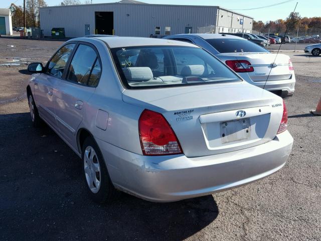 KMHDN46D64U784120 - 2004 HYUNDAI ELANTRA SILVER photo 3