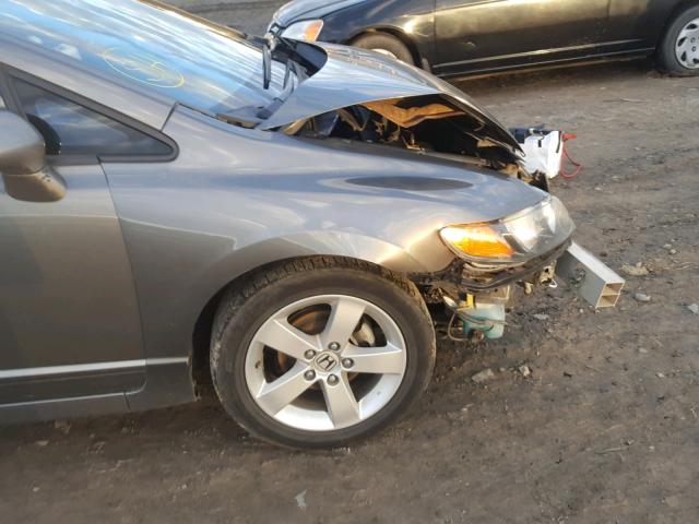 2HGFA16968H315185 - 2008 HONDA CIVIC EXL 灰色 照片 9