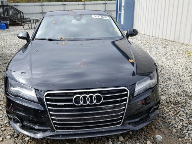 WAUSGAFC2CN001568 - 2012 AUDI A7 PRESTIG BLACK photo 9