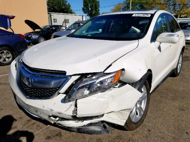 5J8TB4H59EL003856 - 2014 ACURA RDX TECHNO WHITE photo 2