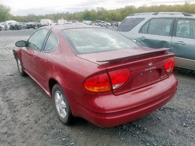 1G3NL12F74C140443 - 2004 OLDSMOBILE ALERO GL BURGUNDY photo 3