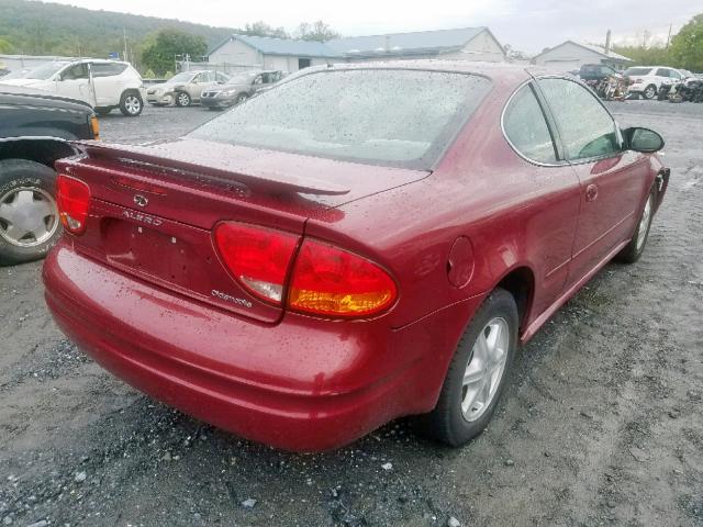 1G3NL12F74C140443 - 2004 OLDSMOBILE ALERO GL BURGUNDY photo 4