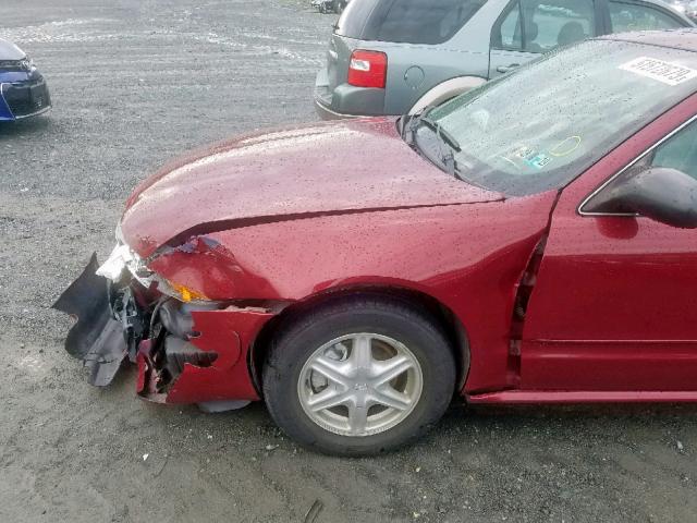 1G3NL12F74C140443 - 2004 OLDSMOBILE ALERO GL BURGUNDY photo 9