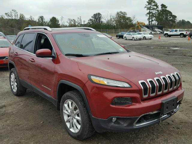 1C4PJMDS5GW123427 - 2016 JEEP CHEROKEE L RED photo 1