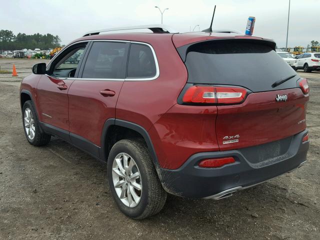 1C4PJMDS5GW123427 - 2016 JEEP CHEROKEE L RED photo 3